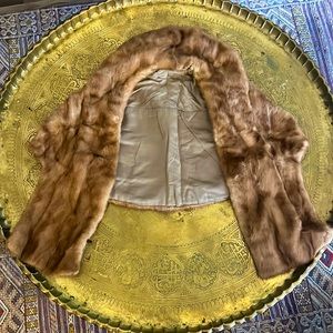 Vintage Mink Fur Shawl.